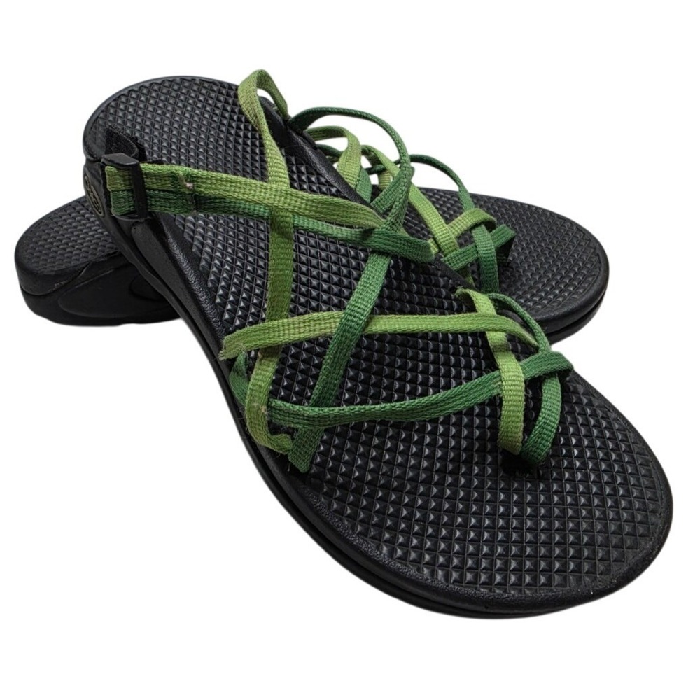 Chaco Zong X Ecotread Kiwi Grass Strappy Sandals Women's 7